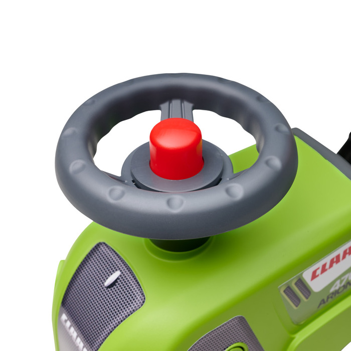 Falk Claas-traktor m/skubbehåndtag, rat og horn